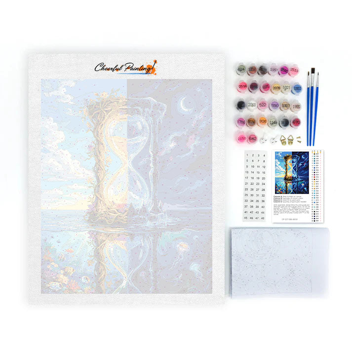 Přesýpací hodiny - Malování podle čísel