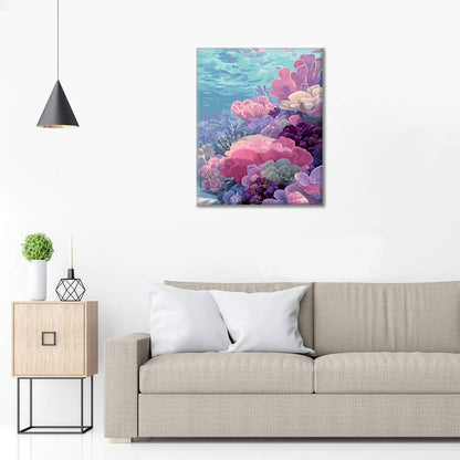 Podvodní korál - malování podle čísel