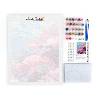 Podvodní korál - malování podle čísel