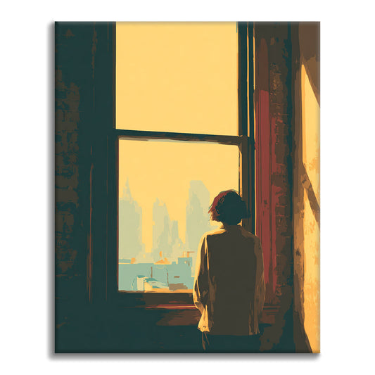 Výhled z okna - Malování podle čísel