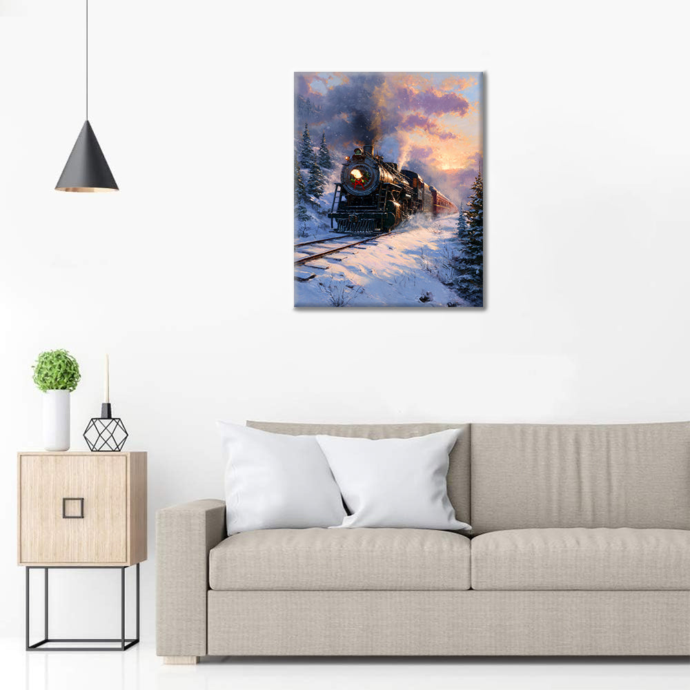 Zimní expres - Malování podle čísel