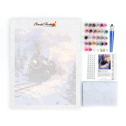 Zimní expres - Malování podle čísel