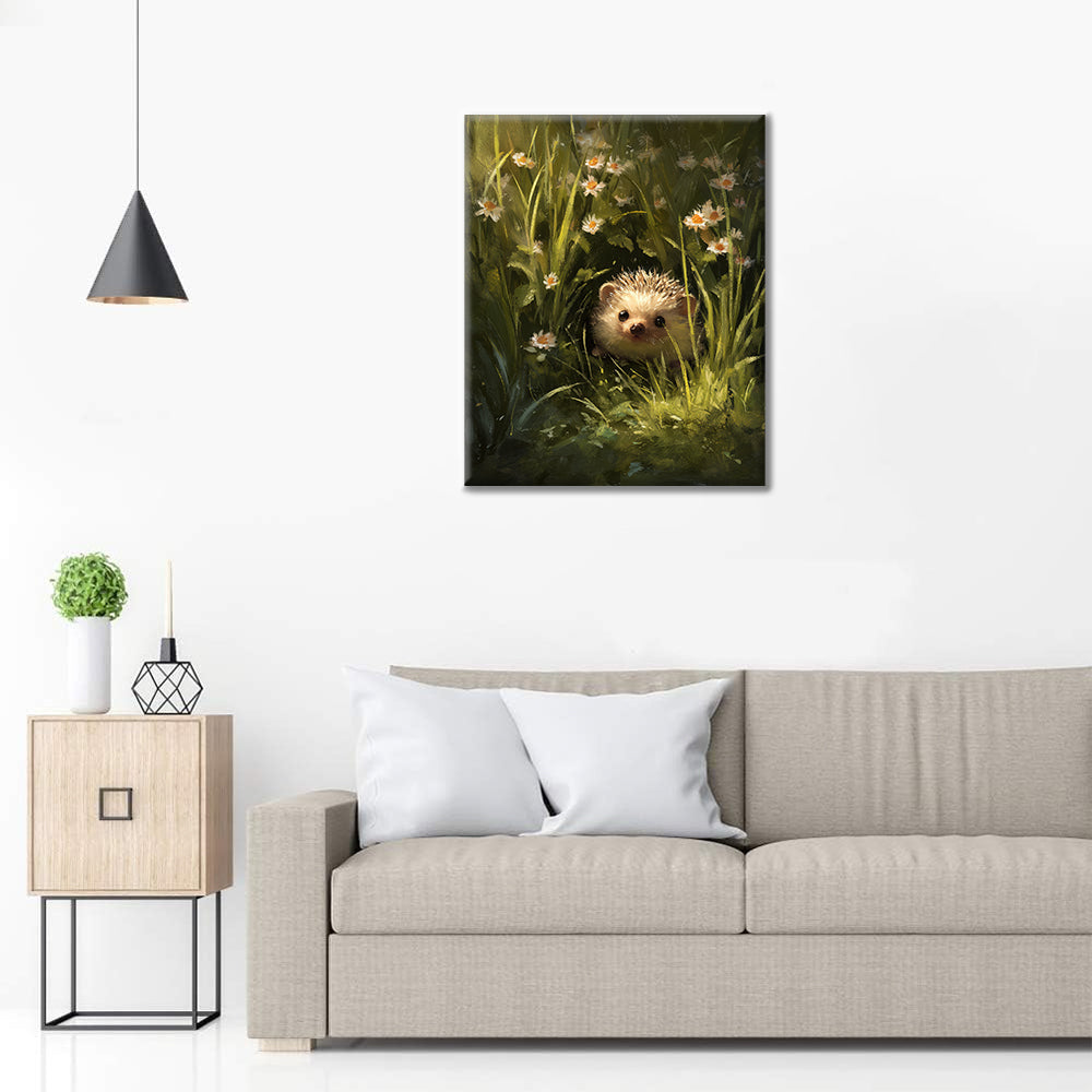 Květinový ježek - Malování podle čísel