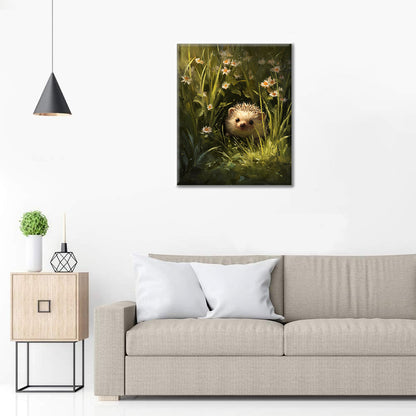 Květinový ježek - Malování podle čísel