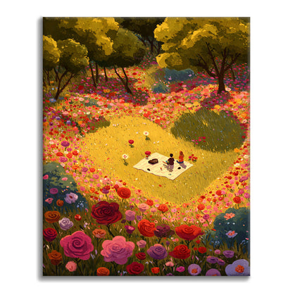 Sada malování podle čísel Piknik z upřímného srdce - Malování podle čísel - Cheerful Painting