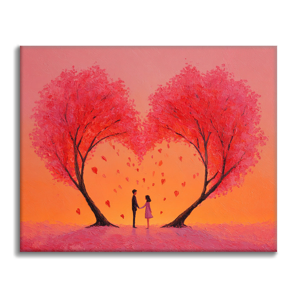 Sada malování podle čísel Objetí srdce - Malování podle čísel - Cheerful Painting