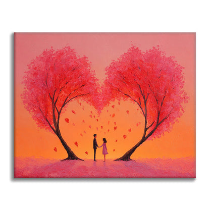 Sada malování podle čísel Objetí srdce - Malování podle čísel - Cheerful Painting