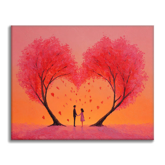 Sada malování podle čísel Objetí srdce - Malování podle čísel - Cheerful Painting