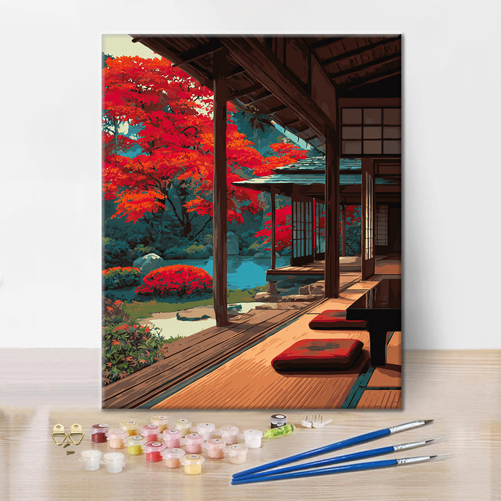 Japonské dřevo - Malování podle čísel