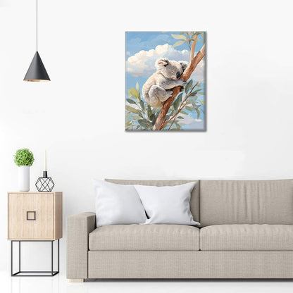 Odpočívající lenochod - Malování podle čísel