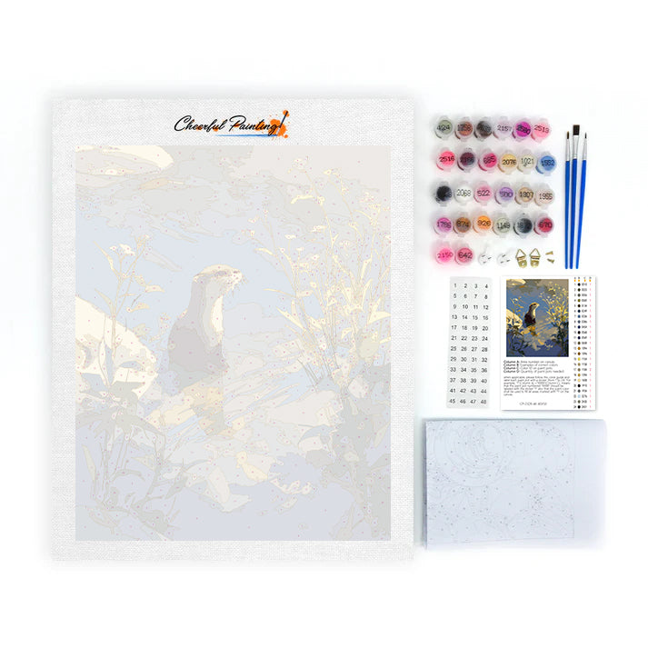 Vydra říční - Malování podle čísel