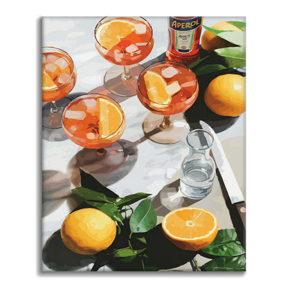 Slunečné nápoje - Malování podle čísel