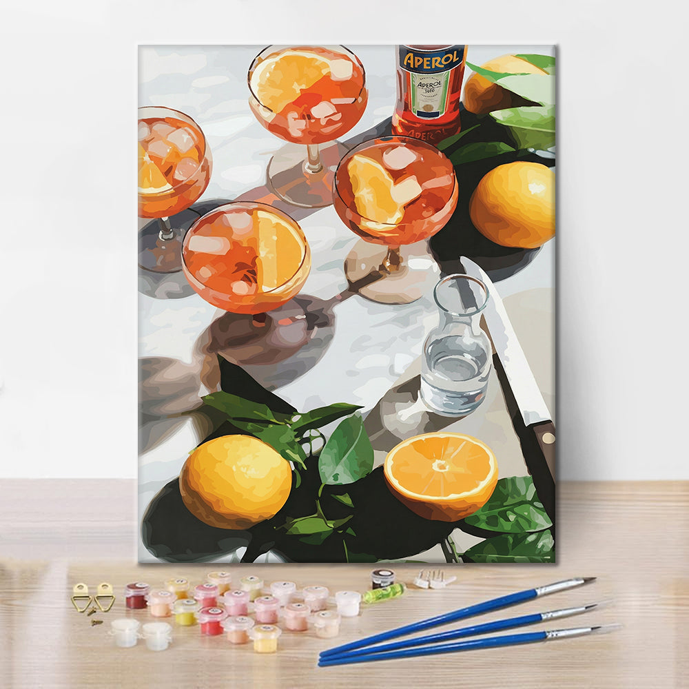 Slunečné nápoje - Malování podle čísel