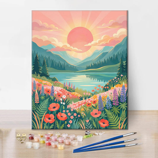 Údolí východu slunce - Malování podle čísel