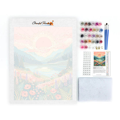 Údolí východu slunce - Malování podle čísel