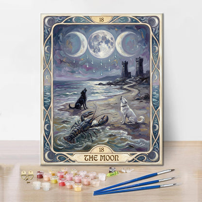 Měsíc - Malování podle čísel