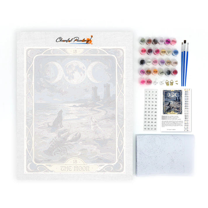 Měsíc - Malování podle čísel