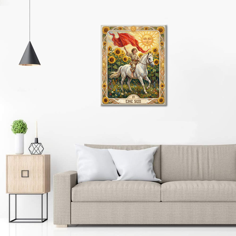 Slunce - Malování podle čísel