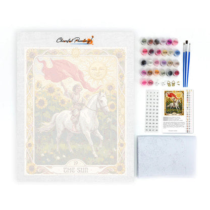 Slunce - Malování podle čísel