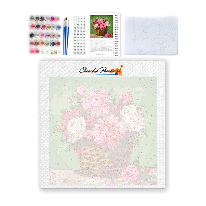 Rozkvetlá romance - Mini malování podle čísel