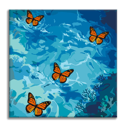 Blankytný let - Mini malování podle čísel