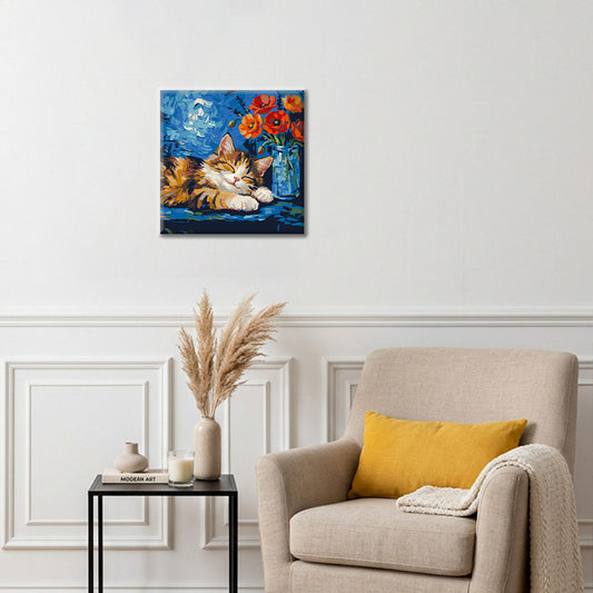 Útulný kaliko - Mini malování podle čísel