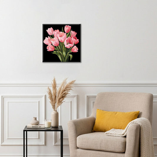 Půlnoční tulipány - Mini malování podle čísel