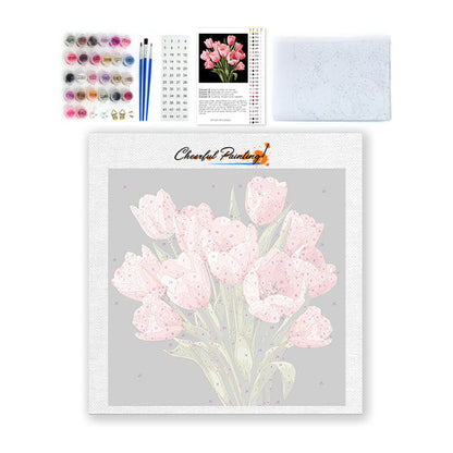 Půlnoční tulipány - Mini malování podle čísel