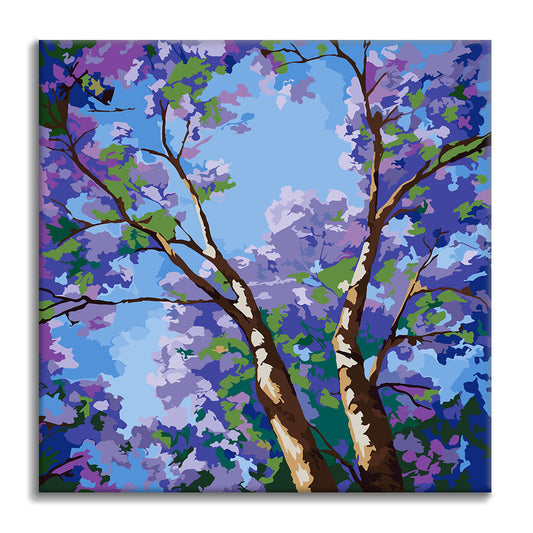 Fialový baldachýn - Mini malování podle čísel