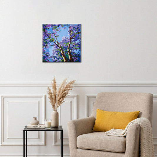 Fialový baldachýn - Mini malování podle čísel