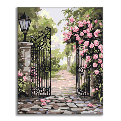 Růže na Železné bráně - malování podle čísel - Cheerful Painting