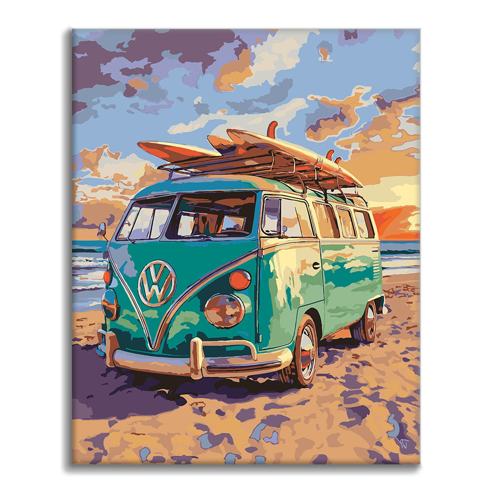 kombi - Malování podle čísel - Cheerful Painting