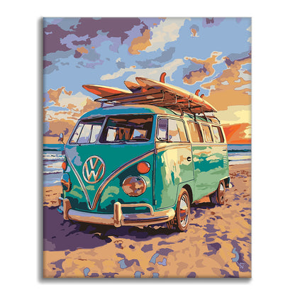kombi - Malování podle čísel - Cheerful Painting