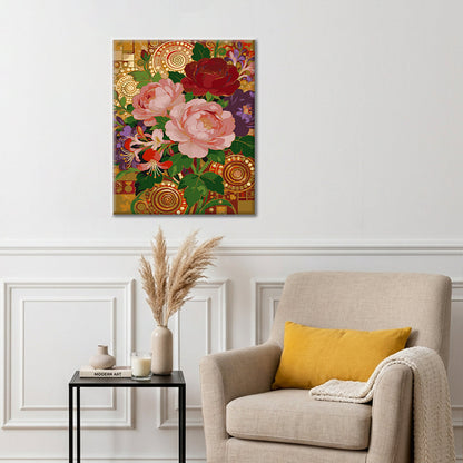 Klimtův rozkvetlý sen - malování podle čísel