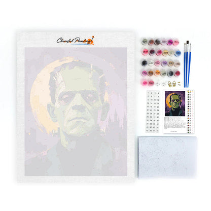 Frankenstein pod plným měsícem – Malování podle čísel