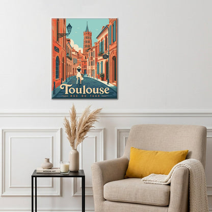 Toulouská cestovní ulice – Malování podle čísel