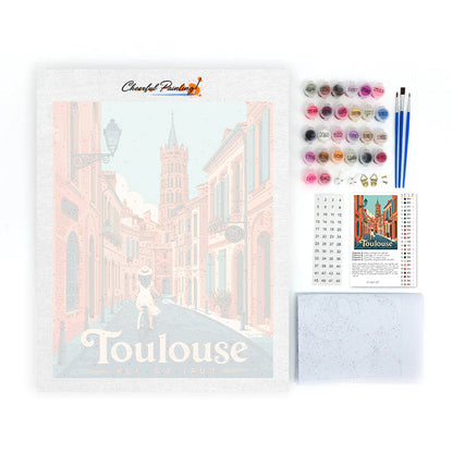 Toulouská cestovní ulice – Malování podle čísel