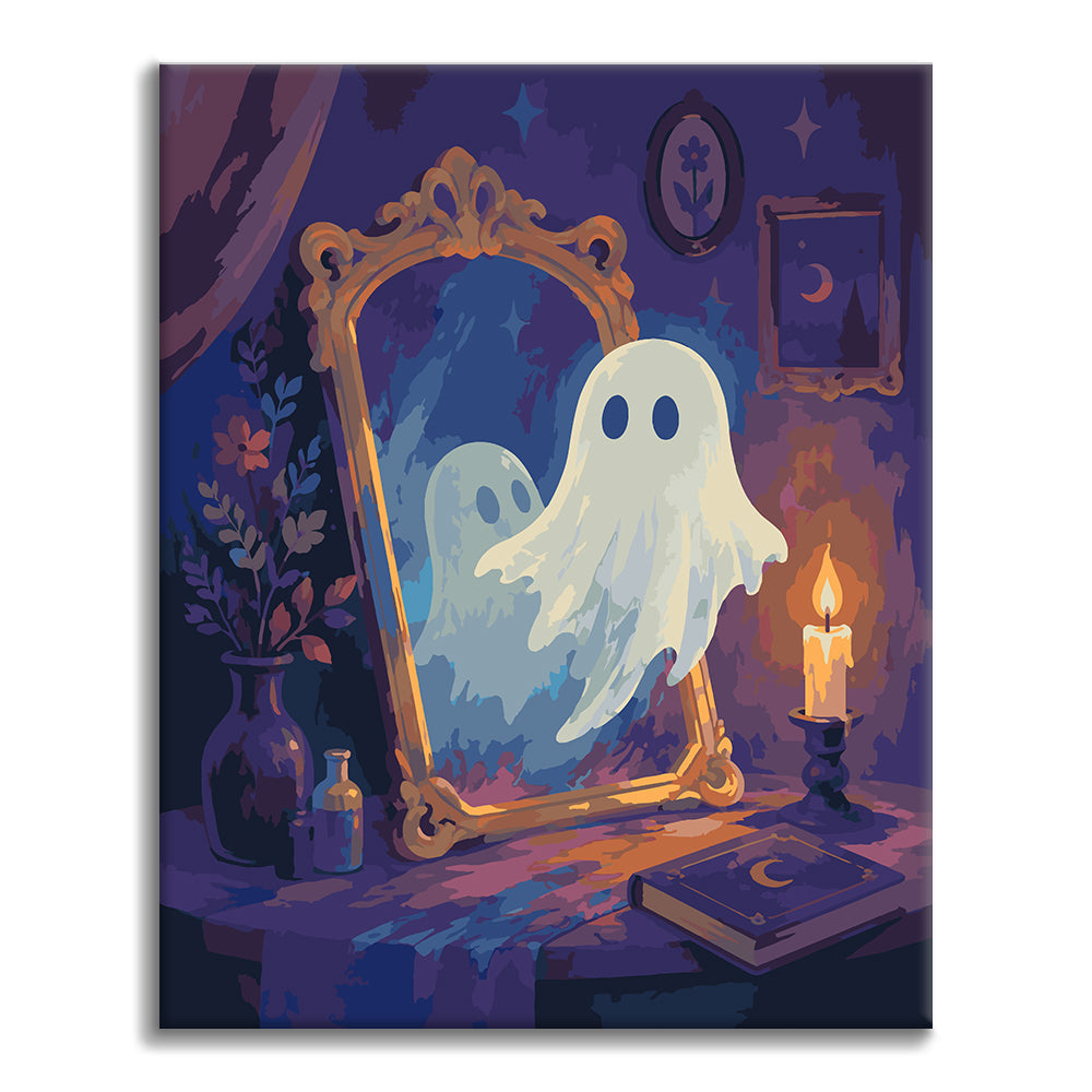 Duch vedle magického zrcadla – Malování podle čísel