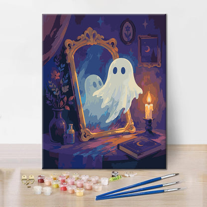 Duch vedle magického zrcadla – Malování podle čísel
