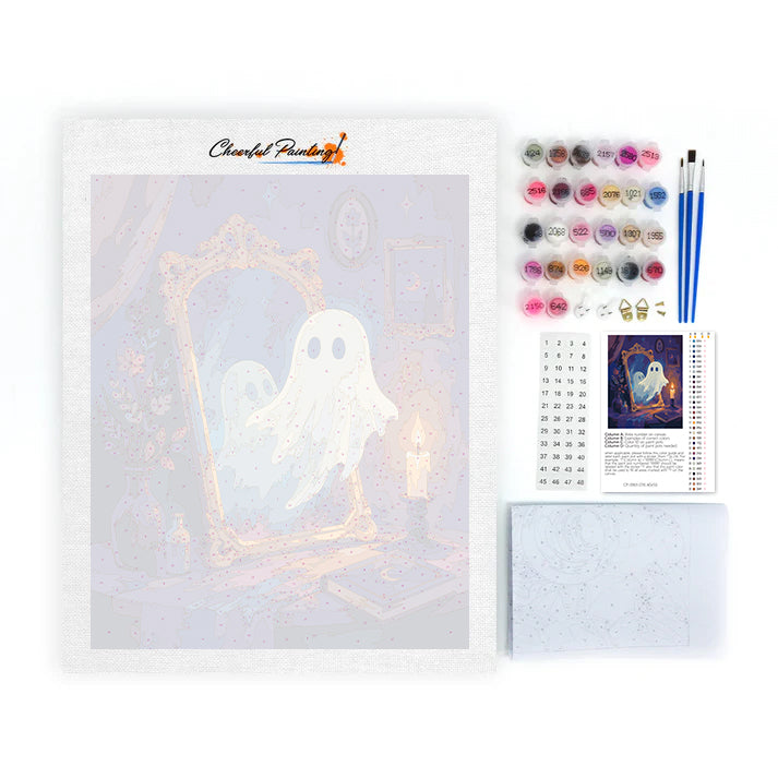 Duch vedle magického zrcadla – Malování podle čísel