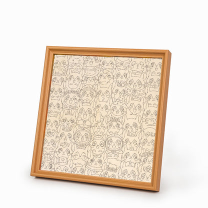 Činčila - Dřevěné omalovánky