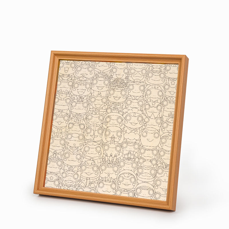 Žába - Dřevěné omalovánky