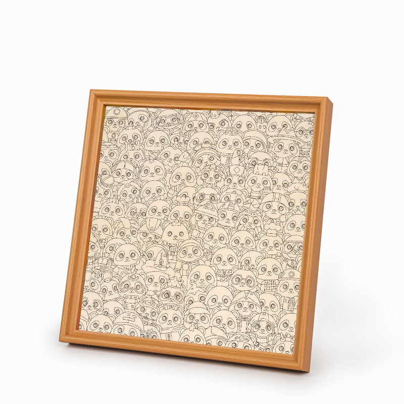 Panda - Dřevěné omalovánky