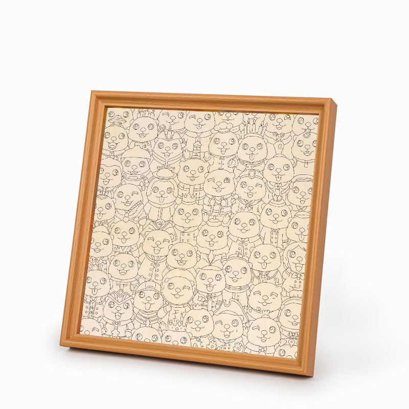 lenost - Dřevěné omalovánky