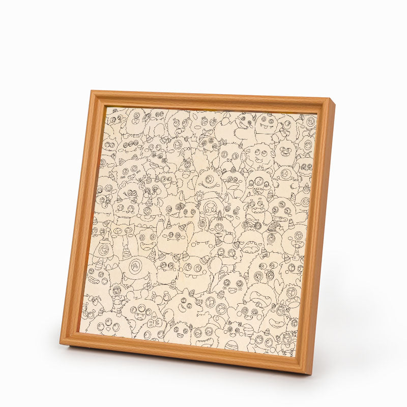 Malá příšerka - Dřevěné omalovánky