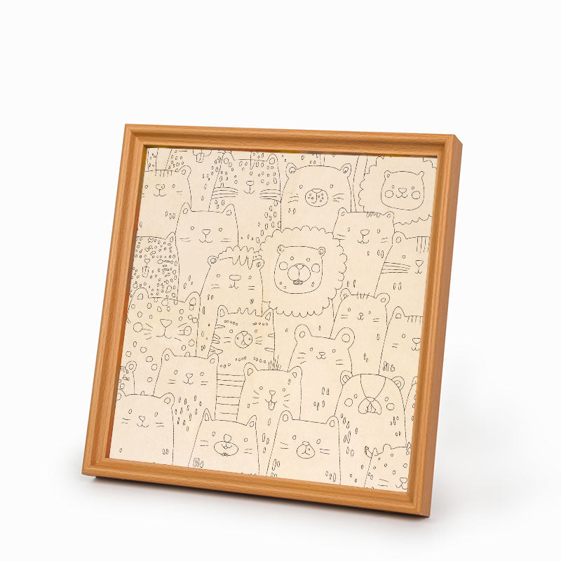 Zvířecí ráj - Dřevěné omalovánky