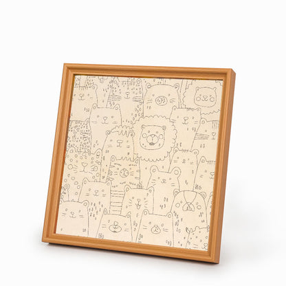 Zvířecí ráj - Dřevěné omalovánky