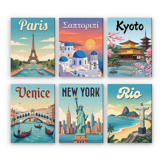 Slavné budovy - Malování podle čísel