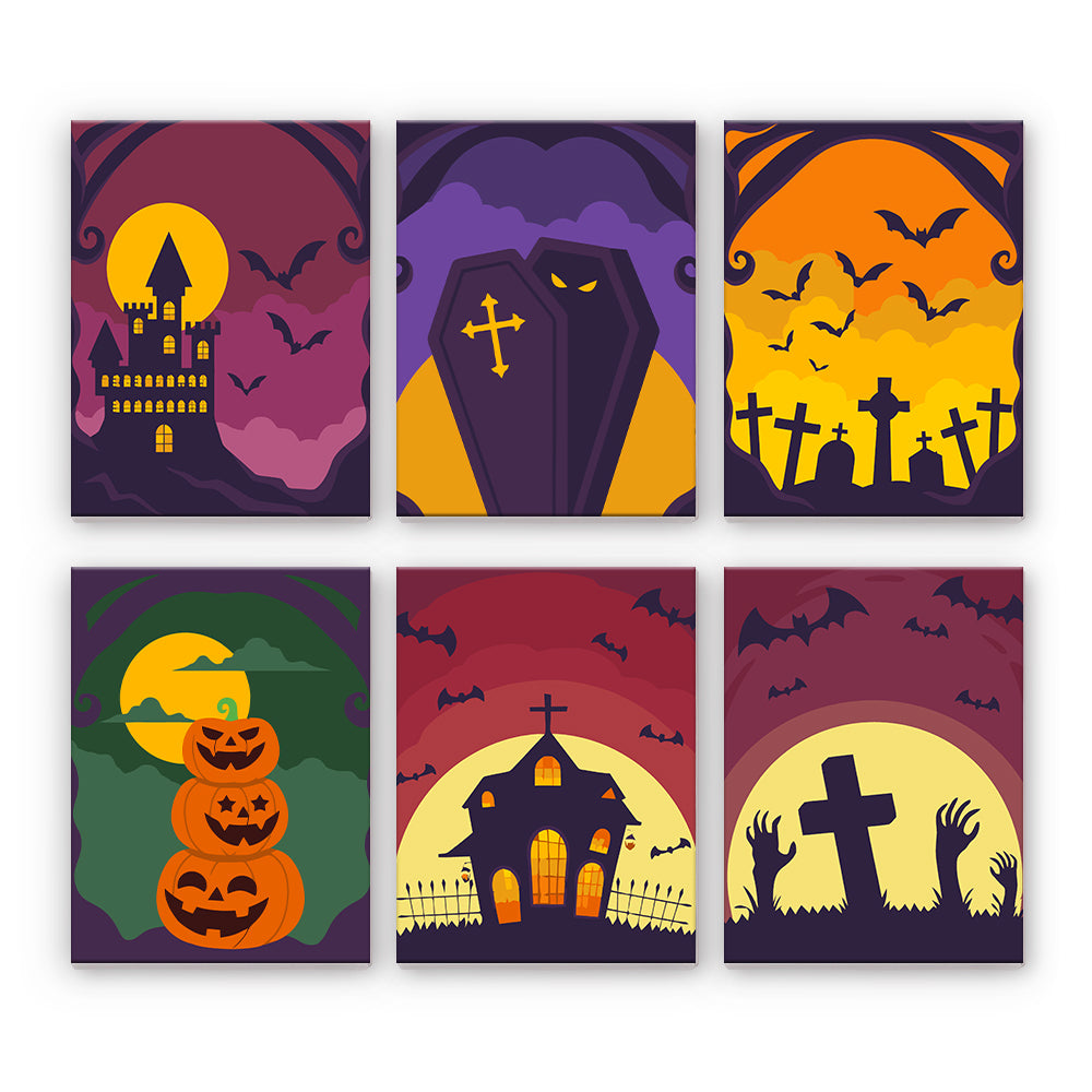 Gotické halloweenské scény