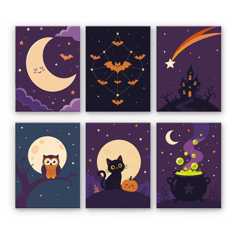 Měsíčné halloweenské umění
